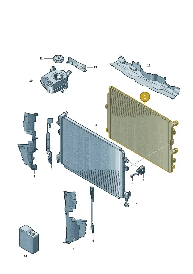 2Q0121253R — Volkswagen Taigo (2021-2024) diagram 2f0122640, position 1