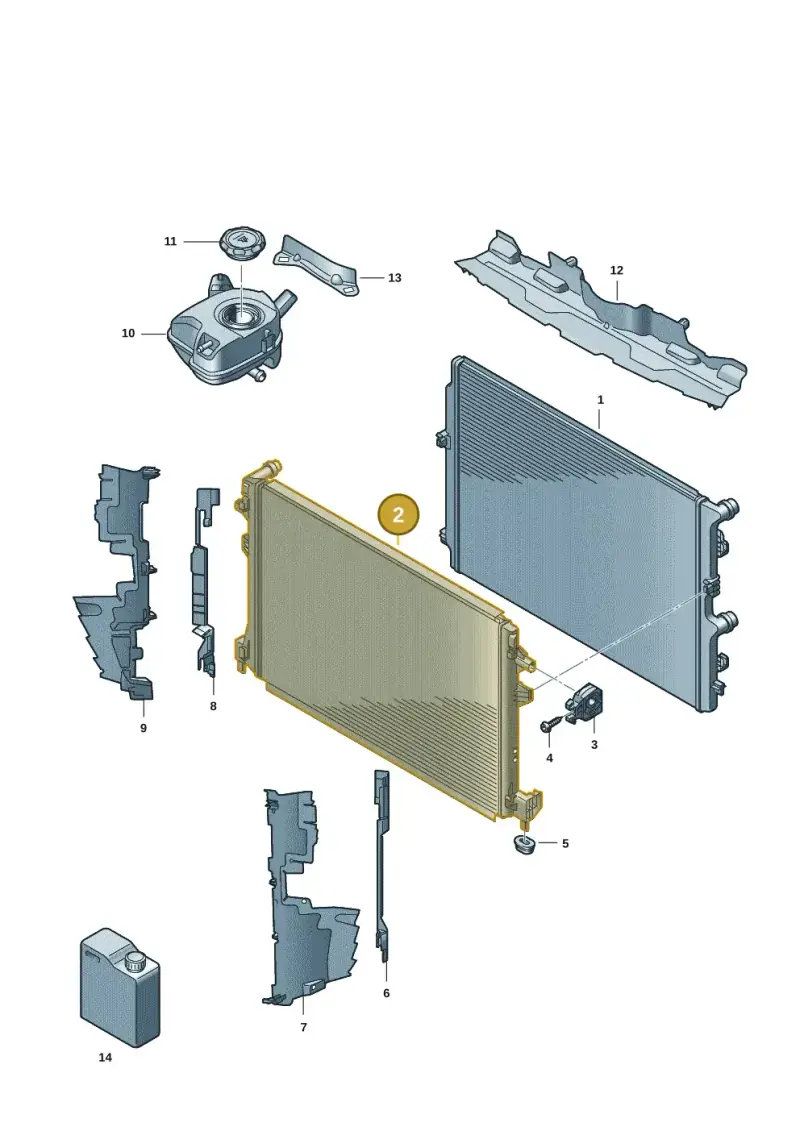 2Q0121253S — Volkswagen Taigo (2021-2024) diagram 2f0122640, position 2