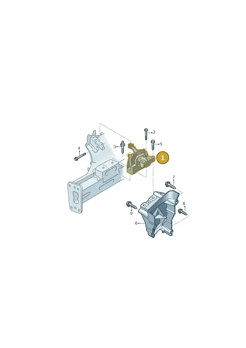2Q0199262BM — Volkswagen T-Cross 1,0 (2018-2024) diagram 837199010, position 1