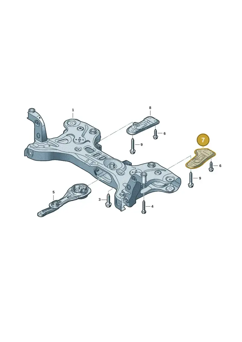 2Q0199517B — Volkswagen Taigo (2021-2024) diagram 2f0401000, position 7