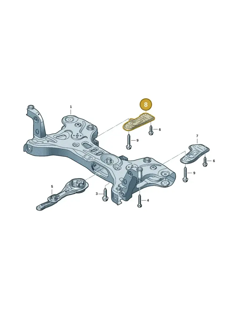 2Q0199518B — Volkswagen Taigo (2021-2024) diagram 2f0401000, position 8