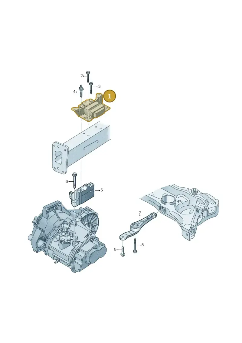 2Q0199555AG — Volkswagen Polo 1.0 BlueMotion (2017-2024) diagram 793199050, position 1