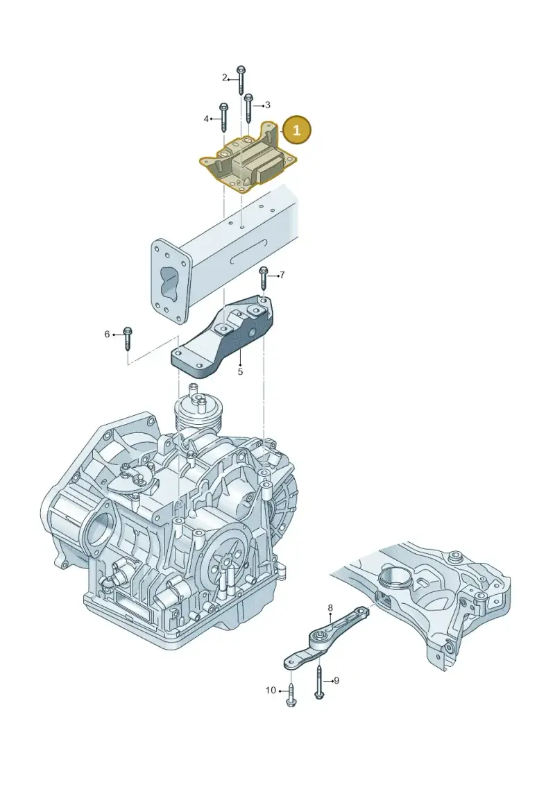 2Q0199555BM — Volkswagen Virtus 1,0 (2022-) diagram 828199390, position 1