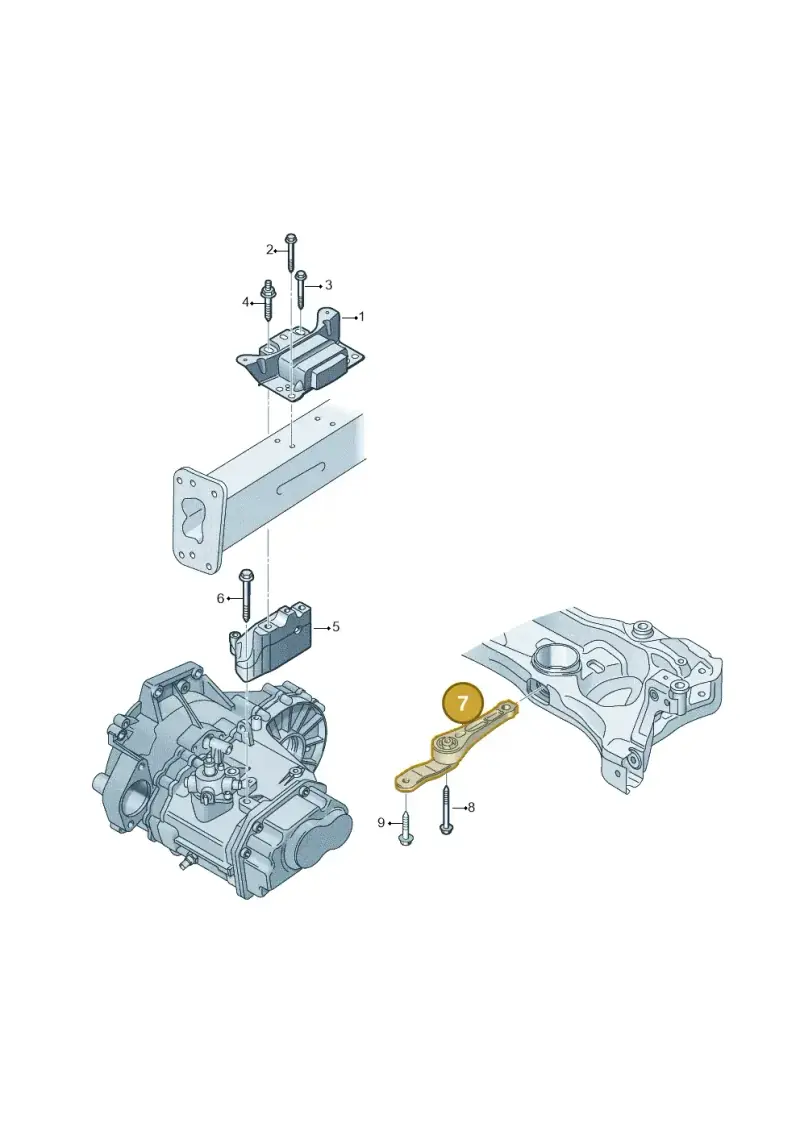 2Q0199851AK — Volkswagen Taigo (2021-2024) diagram 793199050, position 7
