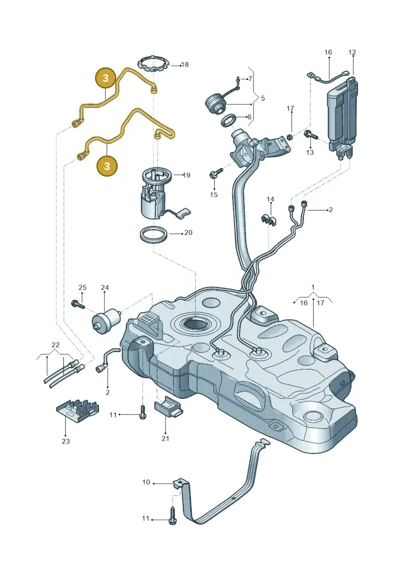 2Q0201293 — Volkswagen Nivus (2020-) diagram 602201400, position 3