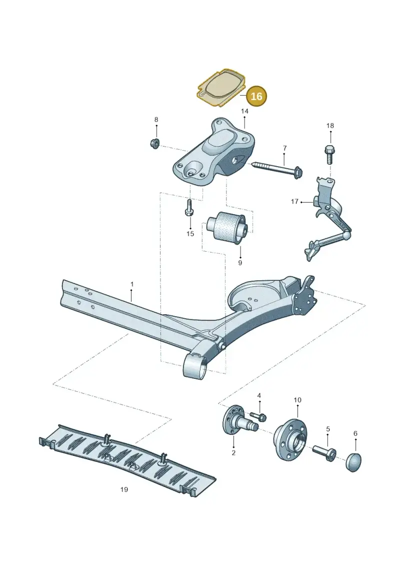 2Q0501475C — Volkswagen Polo Track (2023-) diagram 581500020, position 16