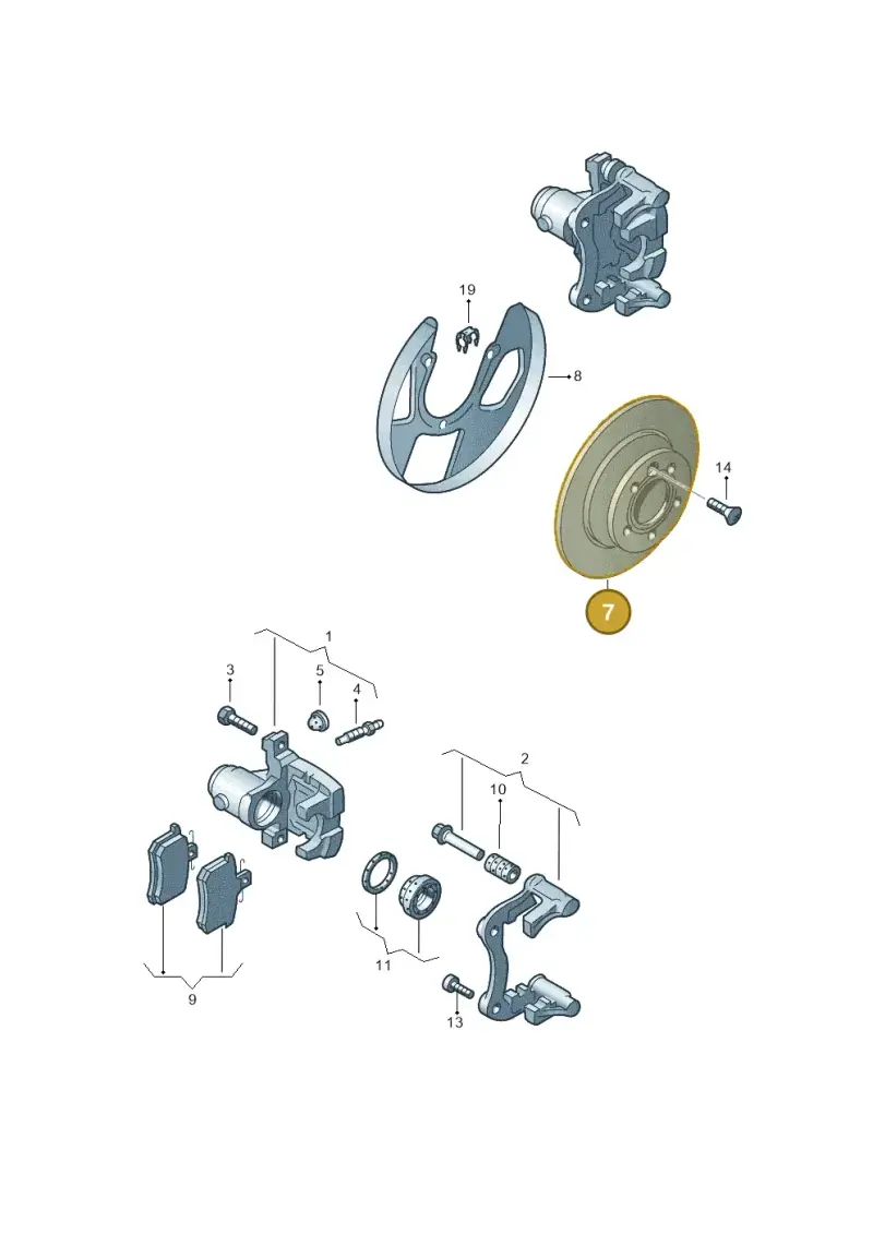 2Q0615601K — Volkswagen Polo Vivo (2017-) diagram 672615600, position 7