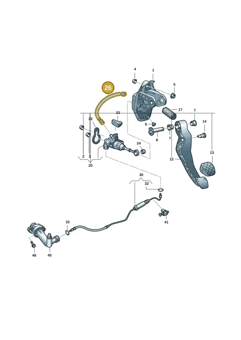 2Q0721453B — Volkswagen Lavida XR (2023-) diagram 62x721250, position 26