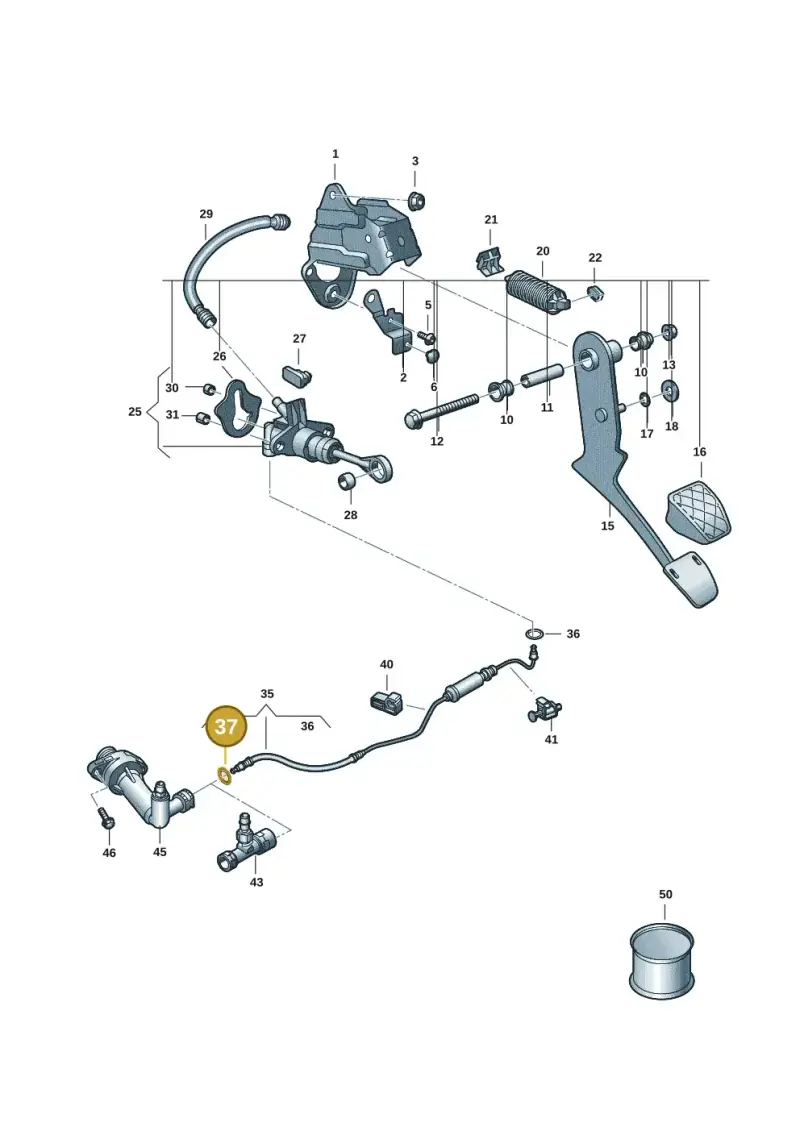 2Q0721741 — Volkswagen Virtus 1,0 (2022-) diagram 62i721250, position 37