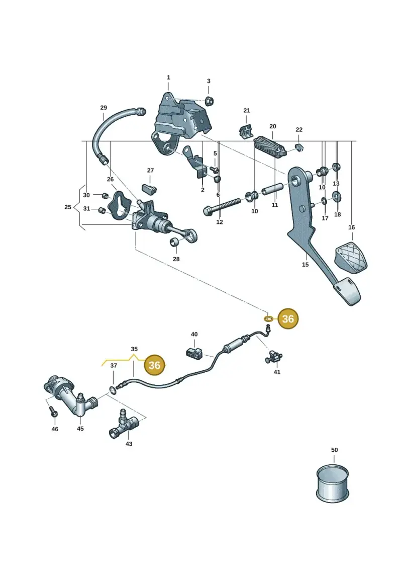 2Q0721741A — Volkswagen Virtus 1,0 (2022-) diagram 62i721250, position 36