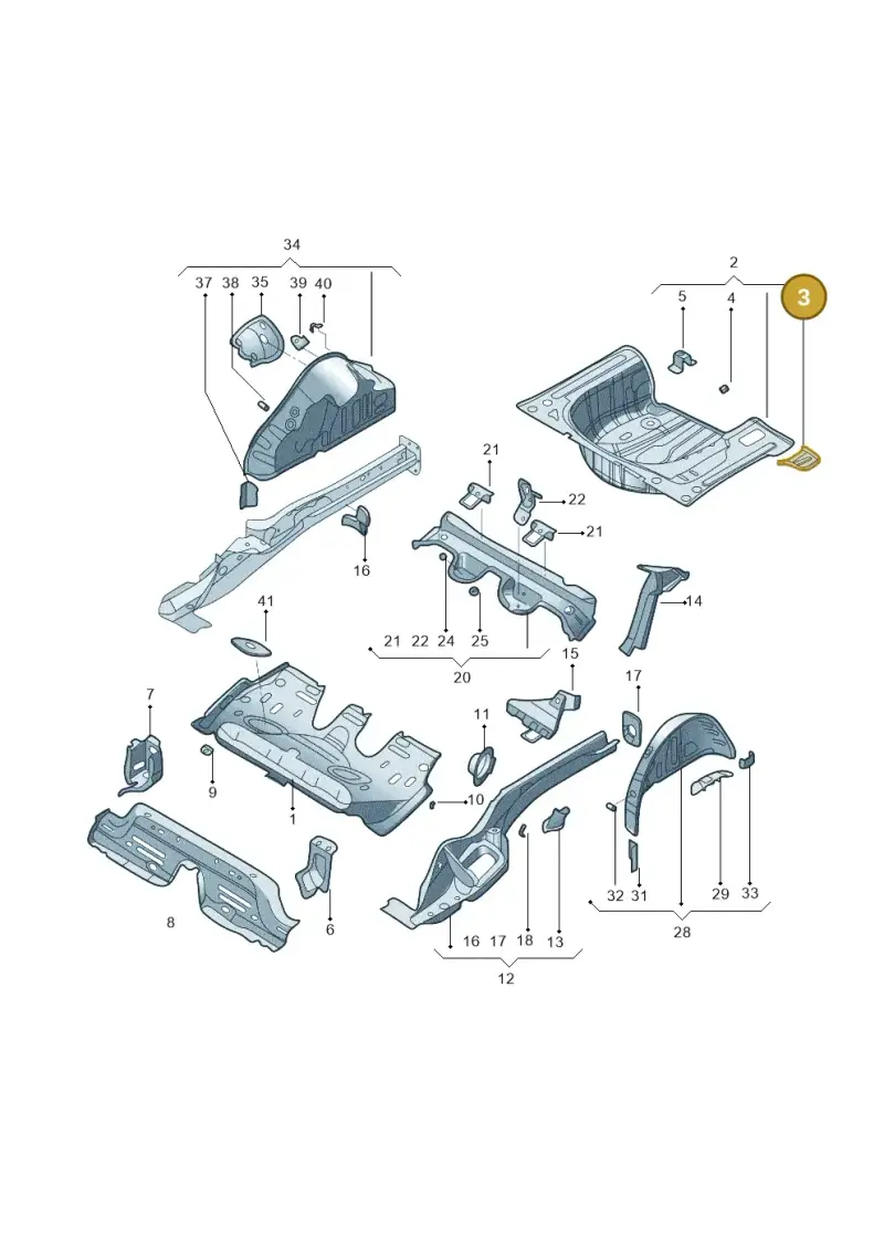2Q0802091 — Volkswagen Polo (2019-) diagram 574803100, position 3