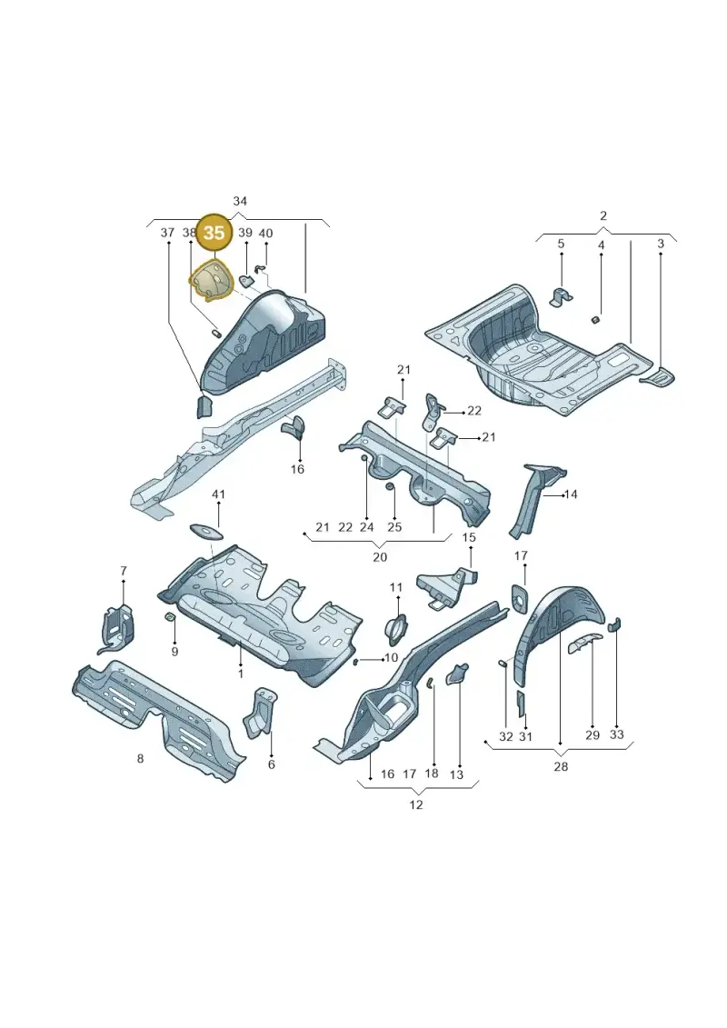 2Q0802192 — Volkswagen Lavida XR (2023-) diagram 574803100, position 35