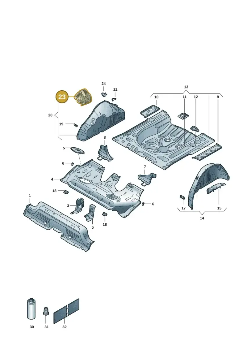 2Q0802192 — Volkswagen Virtus 1,0 (2022-) diagram 62a803350, position 23