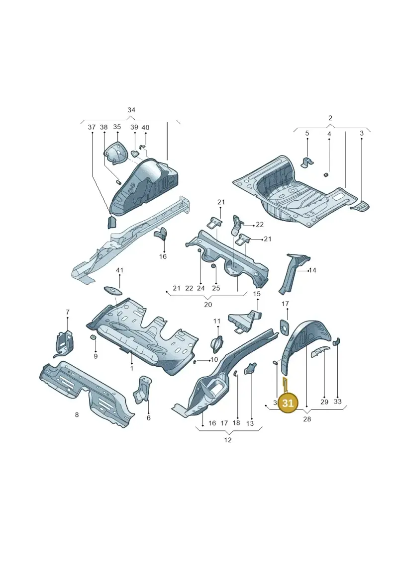 2Q0802397 — Volkswagen Lavida XR (2023-) diagram 574803100, position 31