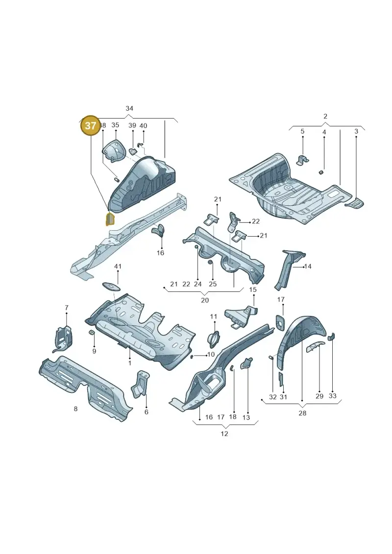 2Q0802398 — Volkswagen Lavida XR (2023-) diagram 574803100, position 37