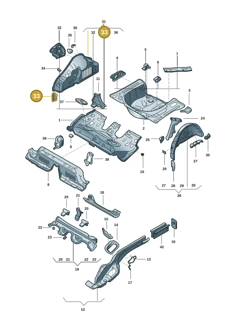 2Q0802398 — Volkswagen Nivus (2020-) diagram 67b803010, position 33