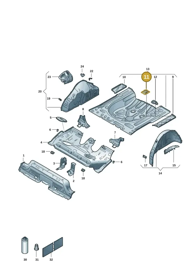 2Q0803274A — Volkswagen Virtus 1,0 (2022-) diagram 62a803350, position 11