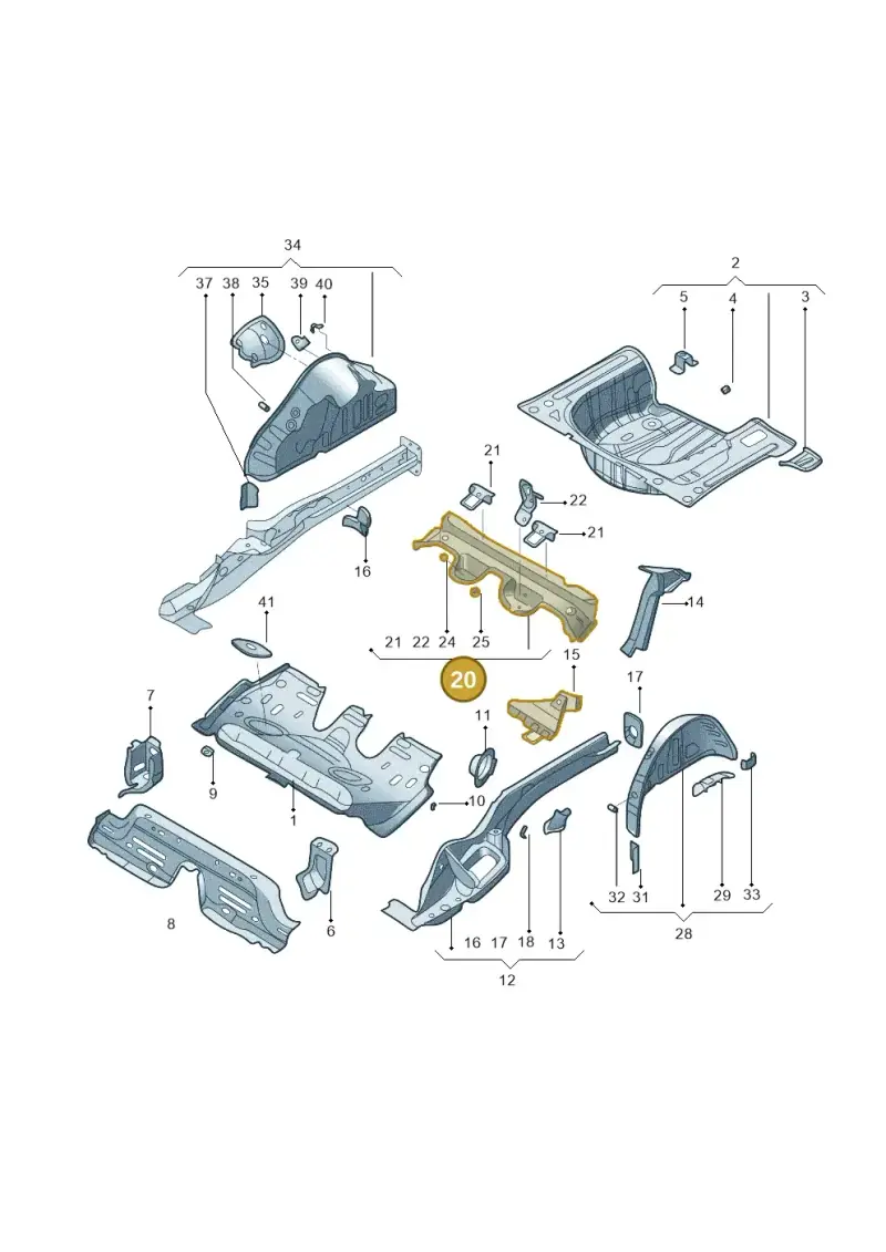 2Q0803531A — Volkswagen Lavida XR (2023-) diagram 574803100, position 20