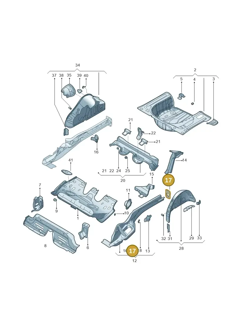 2Q0804473 — Volkswagen Lavida XR (2023-) diagram 574803100, position 17
