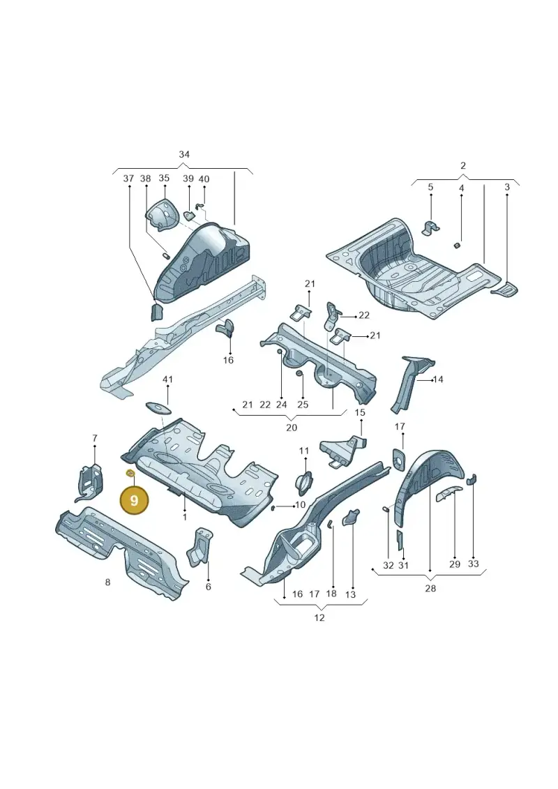 2Q0804866 — Volkswagen Lavida XR (2023-) diagram 574803100, position 9