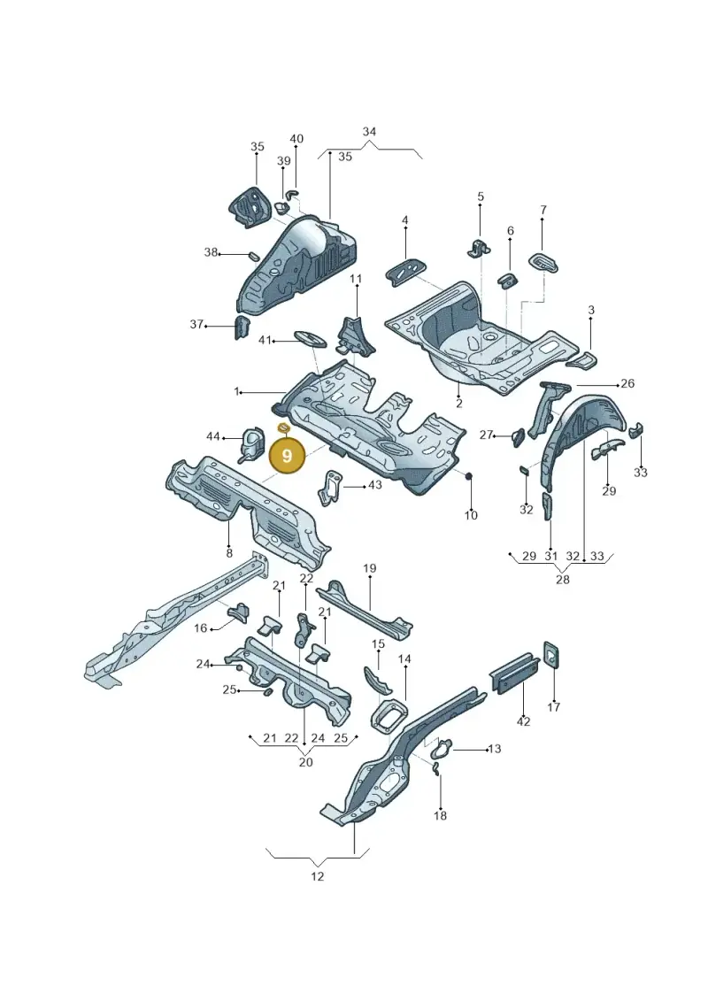 2Q0804866 — Volkswagen Polo Track (2023-) diagram 602803100, position 9