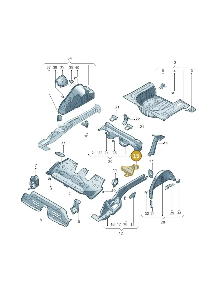 2Q0813174 — Volkswagen Lavida XR (2023-) diagram 574803100, position 15