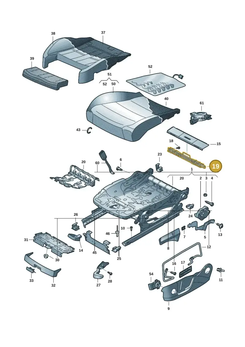 2Q0881545 — Volkswagen Tiguan 2.0 (2023-) diagram 57x881000, position 19