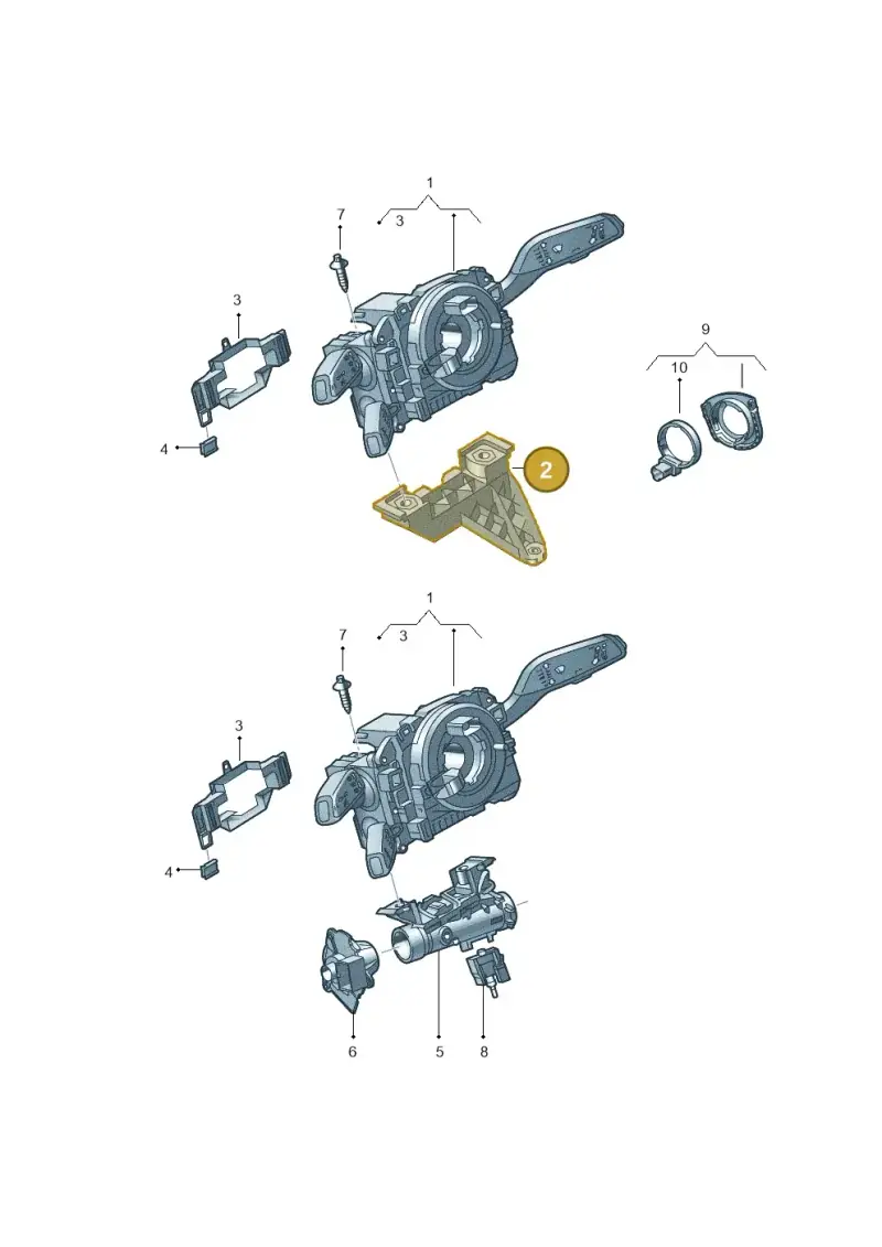 2Q0905861A — Audi RS3 Limousine (2017-2020) diagram 597953500, position 2