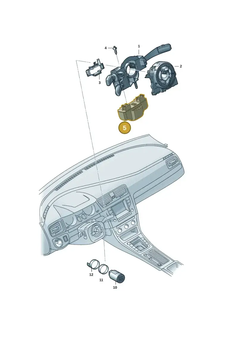 2Q0905861A — Skoda Fabia (2021-2022) diagram 6vn953055, position 5