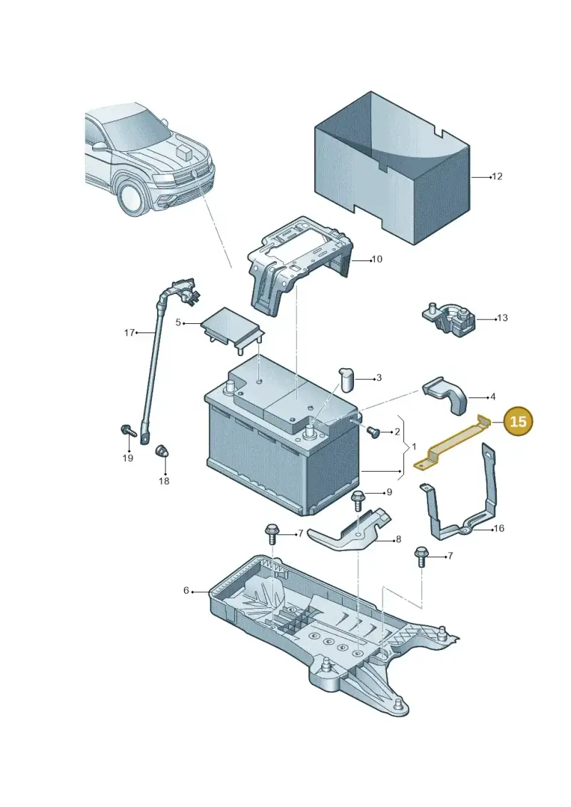 2Q0915313 — Volkswagen Polo (2019-) diagram 579915000, position 15