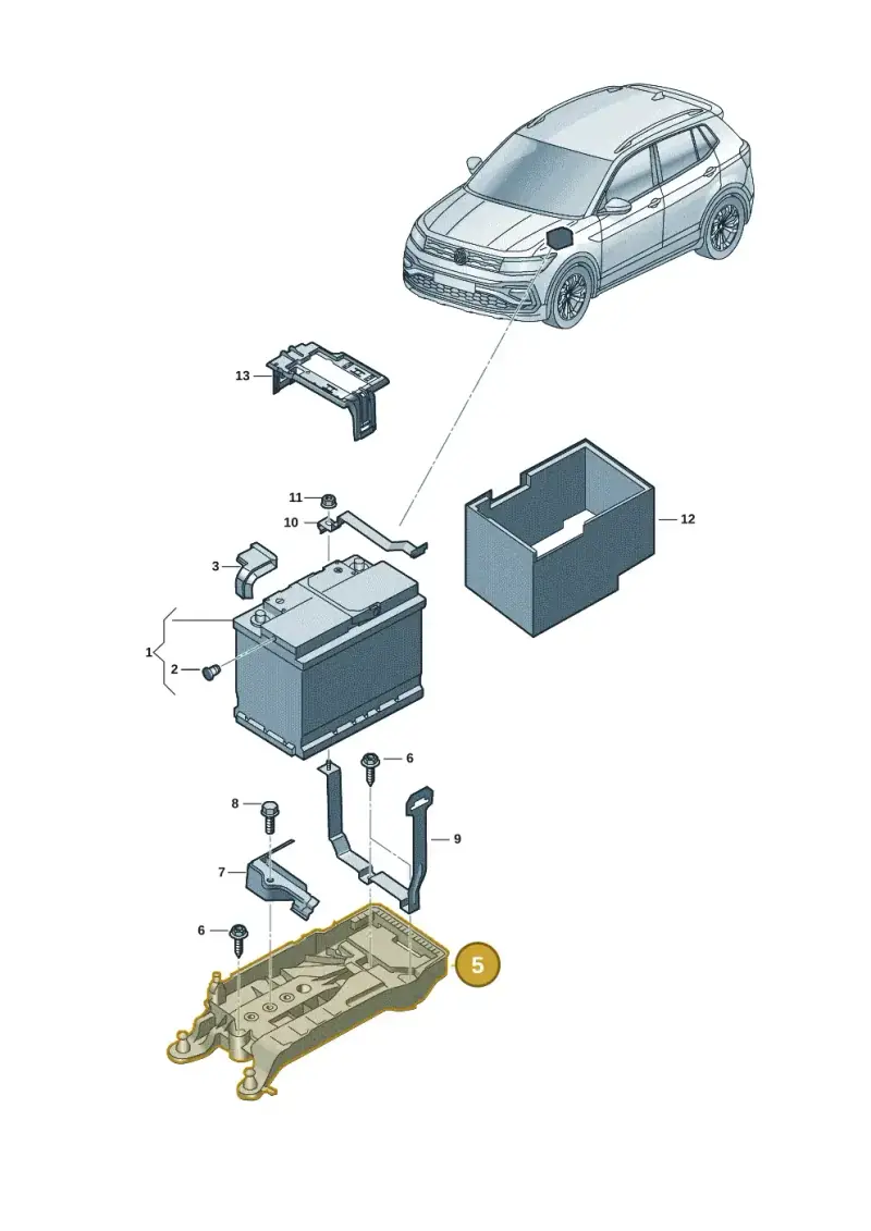 2Q0915331 — Volkswagen Taigun 1.0 (2021-) diagram 62i915000, position 5