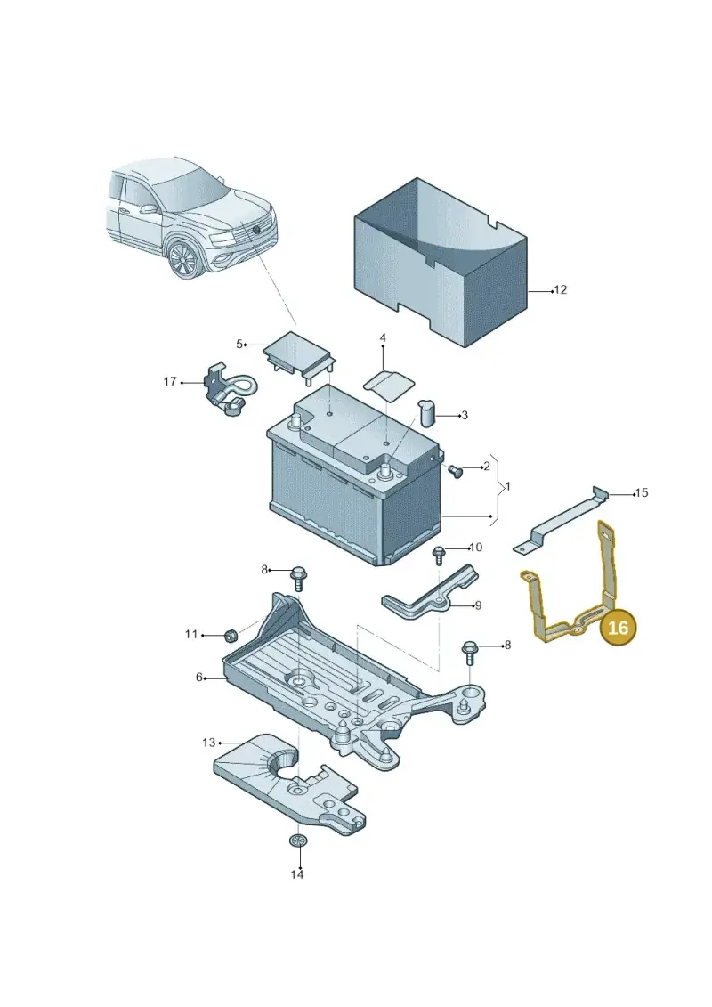 2Q0915343A — Volkswagen Lavida XR (2023-) diagram 427915000, position 16