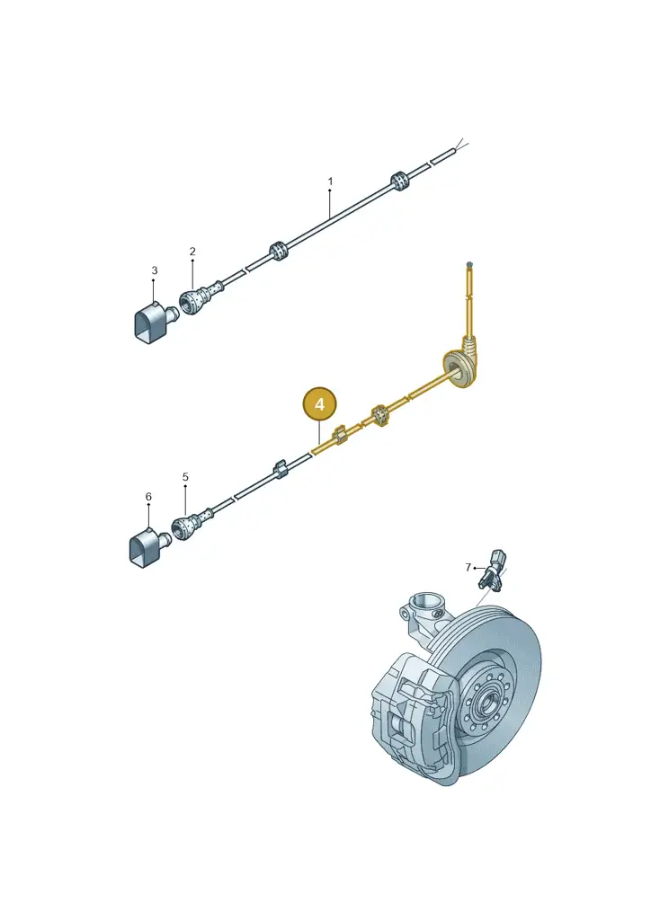 2Q0927904C — Volkswagen T-Cross 1,0 (2018-2024) diagram 837927100, position 4