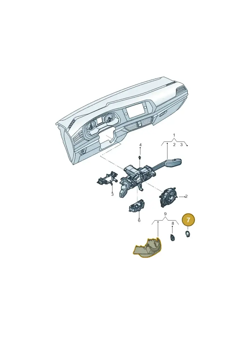 2Q0953254 — Volkswagen Tiguan 2.0 4Motion (2017-2024) diagram 431953550, position 7