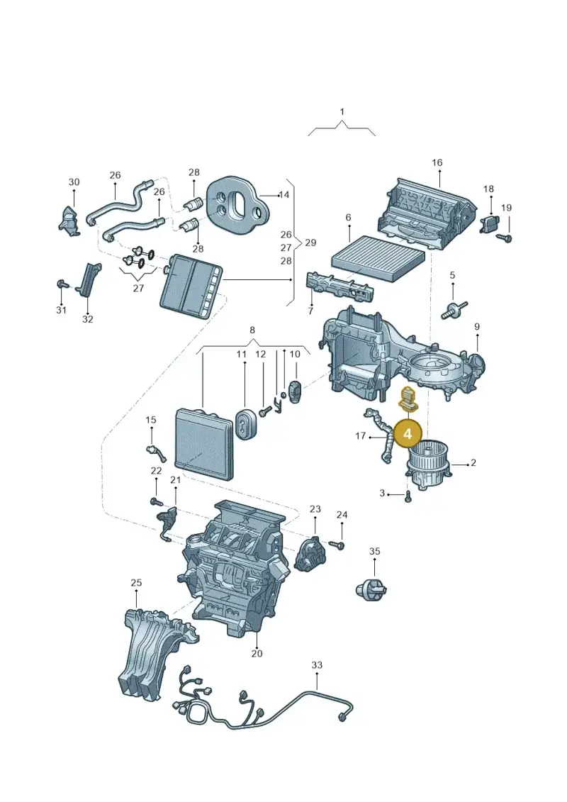 2Q0959263A — Volkswagen Polo Track (2023-) diagram 602820100, position 4
