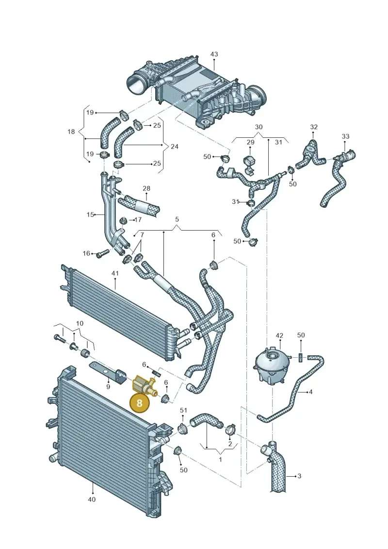 2Q0965567A — Volkswagen Transport. multivan (2019-2024) diagram 871121690, position 8