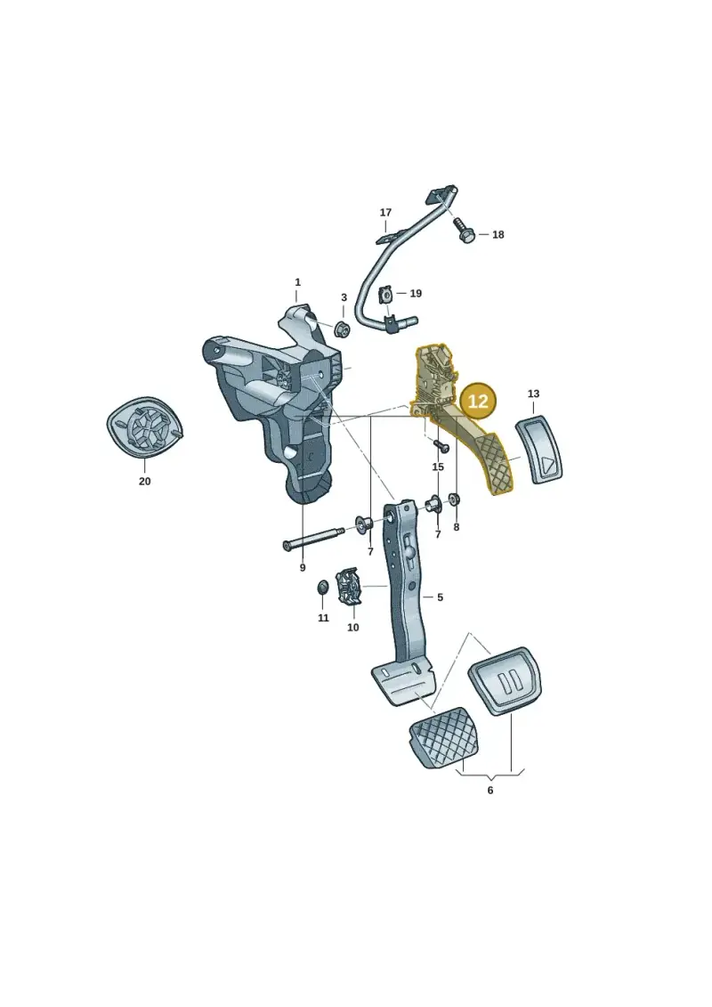 2Q1723503 — Volkswagen Taigo (2021-2024) diagram 2f0721500, position 12