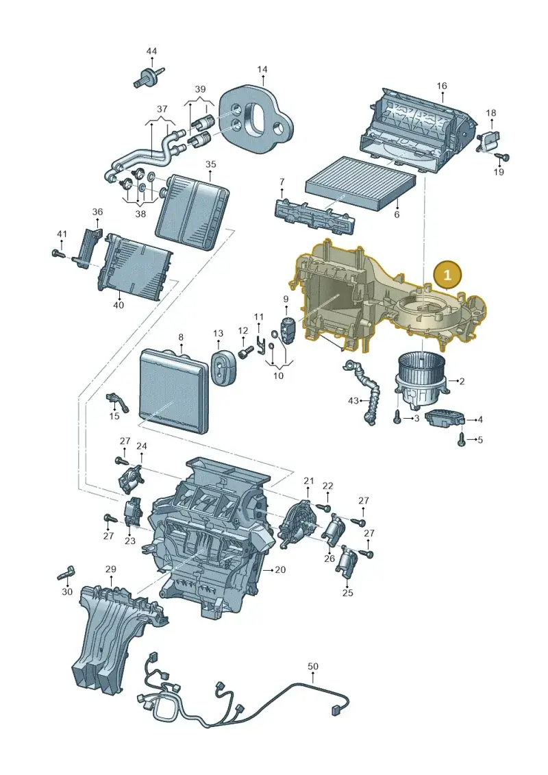 2Q1820007B — Audi A1 Sportback (2018-2025) diagram 837820200, position 1