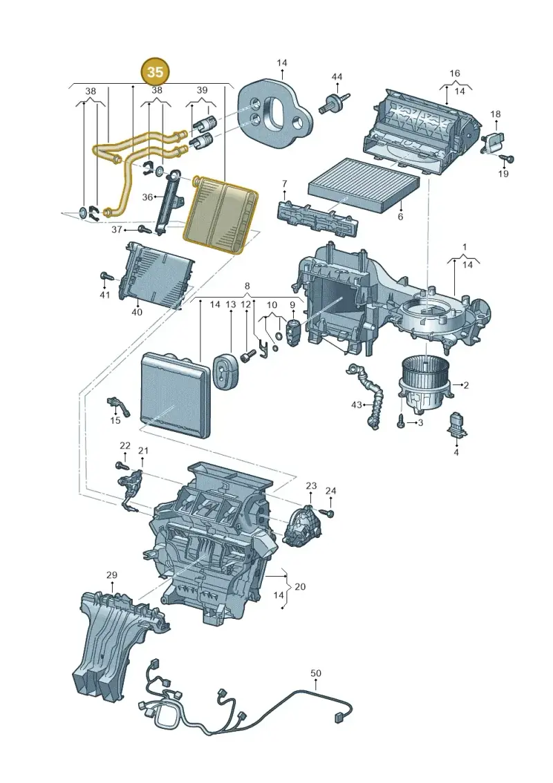 2Q2819030 — Skoda Fabia (2021-2022) diagram 587820100, position 35