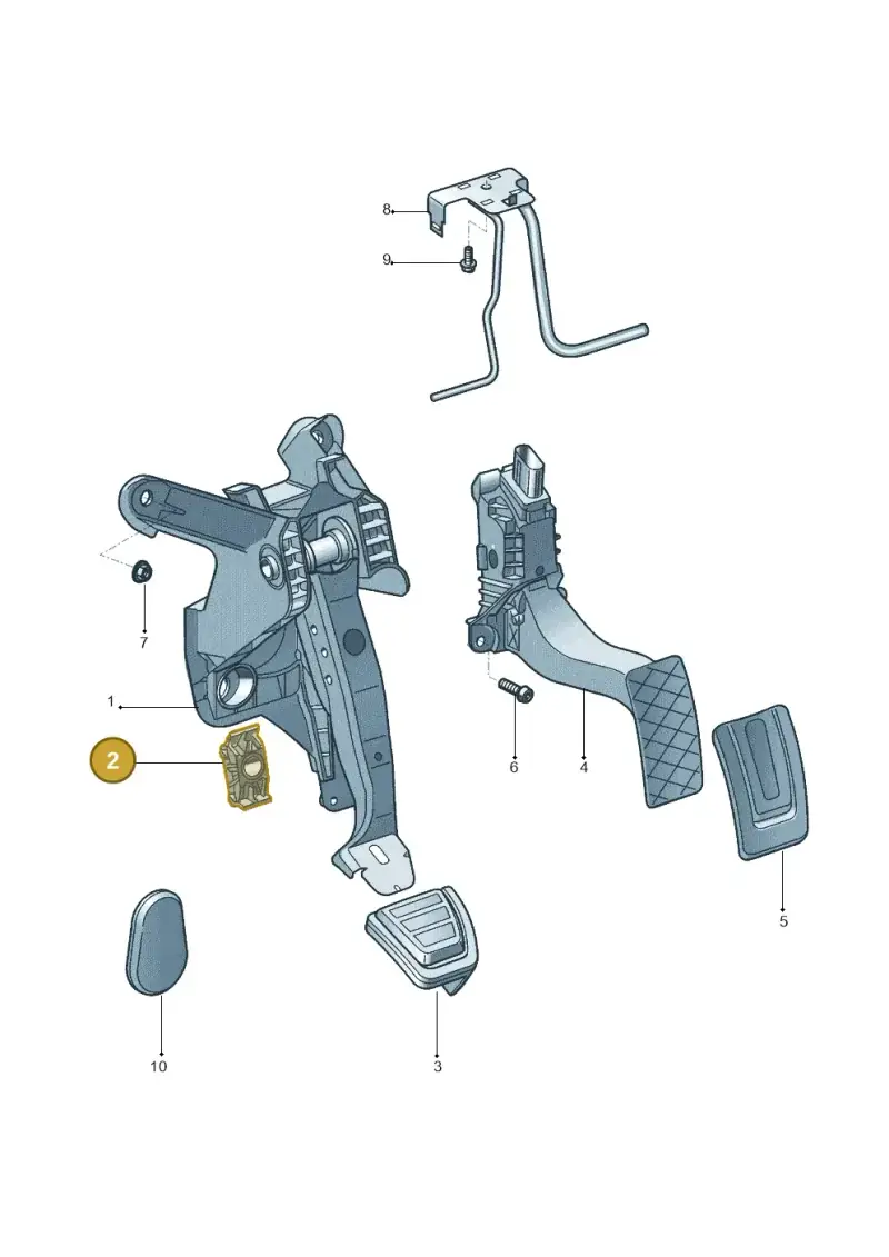 2QB721165 — Volkswagen Polo Track (2023-) diagram 602721060, position 2