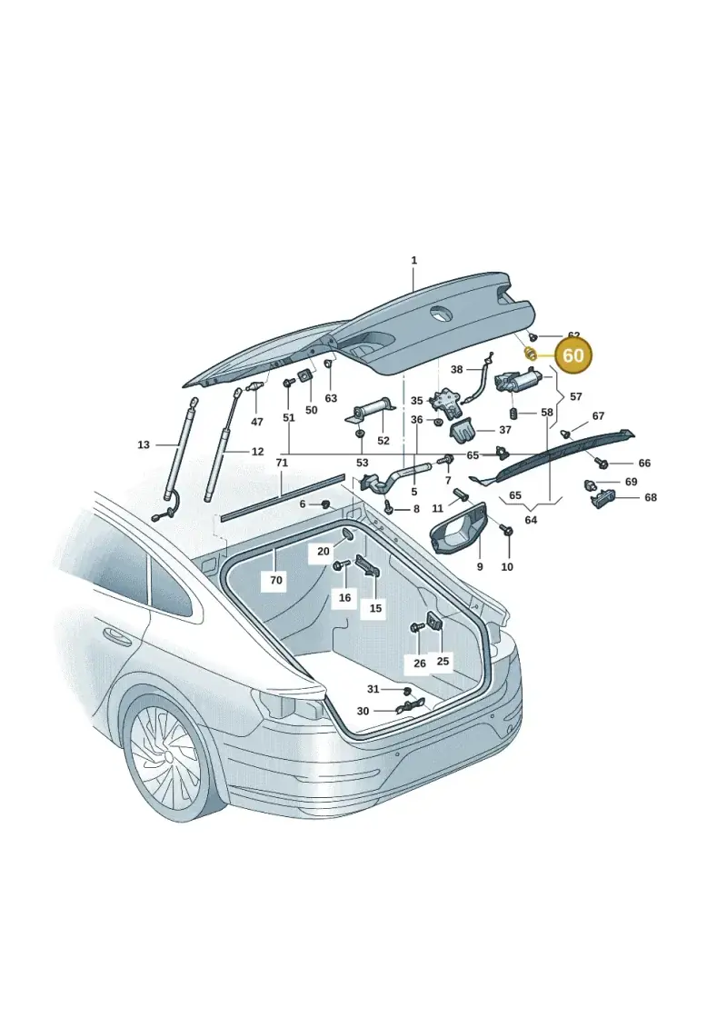 2SD827499 — Volkswagen Lamando (2021-) diagram 5db827000, position 60