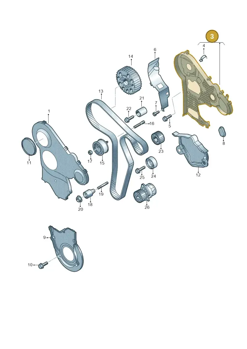 2X0109145B — Volkswagen Amarok twin cab (2022-) diagram 749109760, position 3