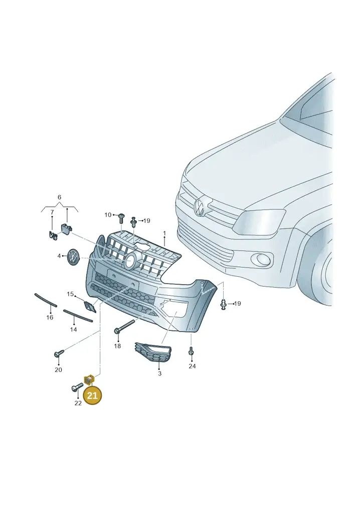 3019531702 — Volkswagen Amarok twin cab (2022-) diagram 894853000, position 21