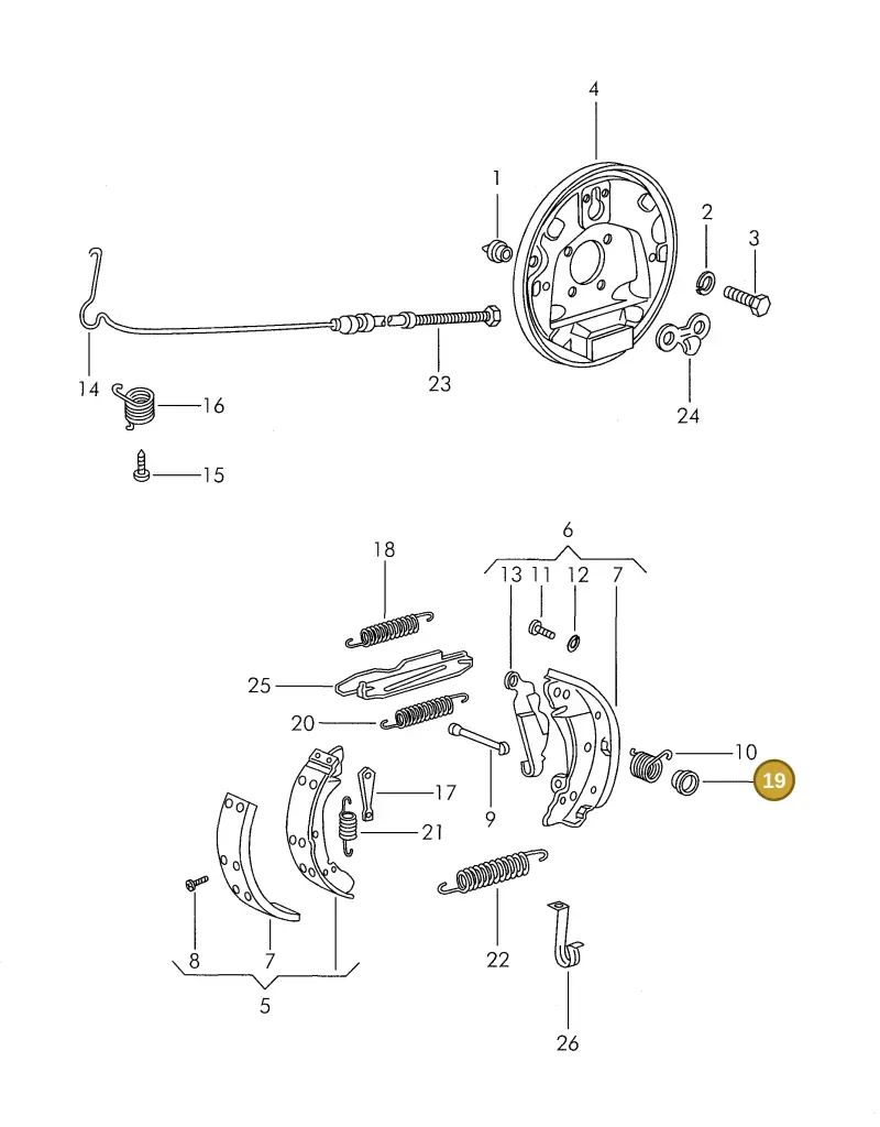3056097091 — Volkswagen 325 platform diagram 311609200, position 19