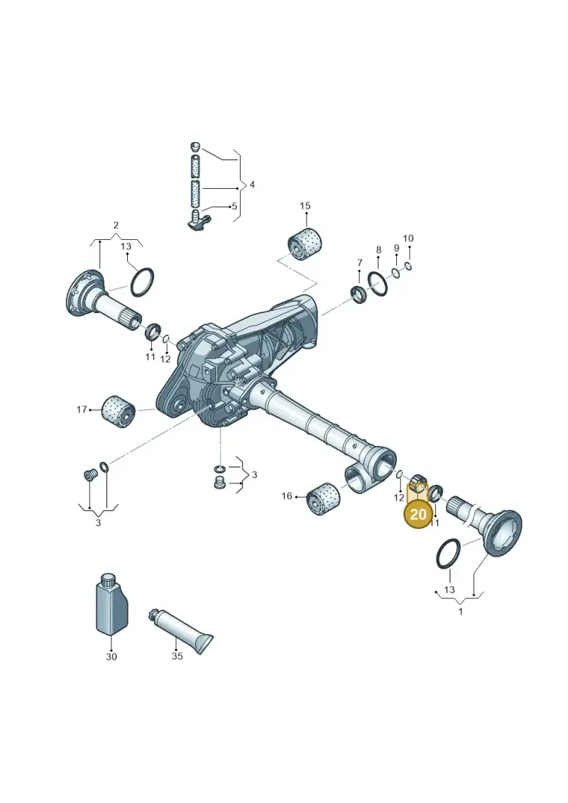 311401301 — Volkswagen Amarok twin cab (2022-) diagram 894409030, position 20