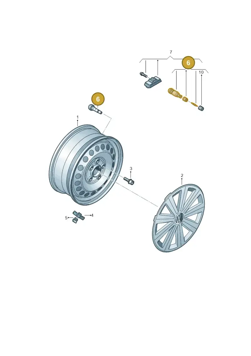 311601361 — Volkswagen Amarok twin cab (2022-) diagram 702601400, position 6