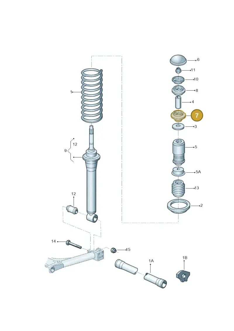 321512333 — Volkswagen Gol 1.6 (2012-) diagram 303511100, position 7