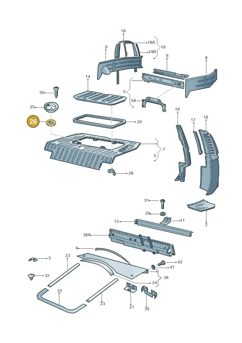 321803963 — Volkswagen Kombi (2011-) diagram 308813000, position 26