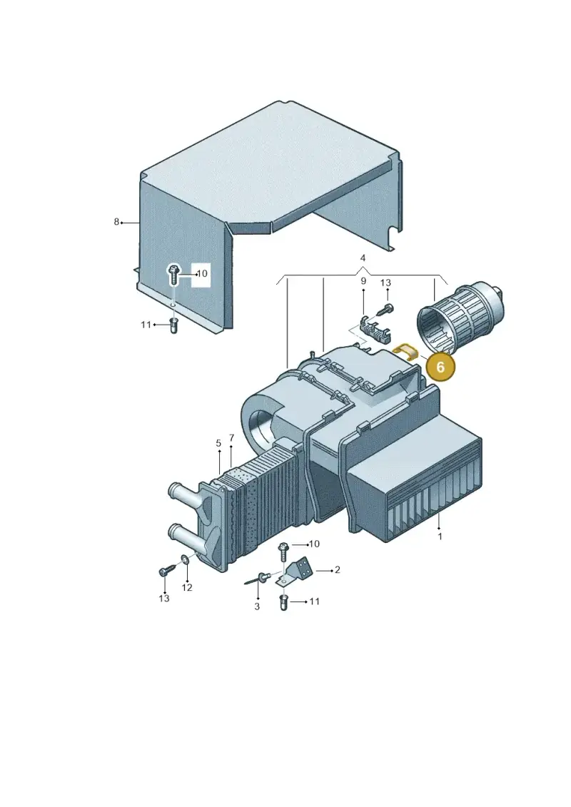321819059 — Volkswagen Transp. dropside (2008-2009) diagram 411819700, position 6