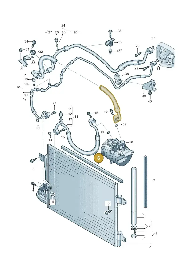 321820061D — Volkswagen Caddy kombi (2015-2020) diagram 866260400, position 6